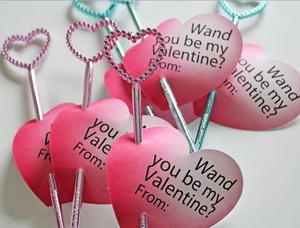 "Wand You Be My Valentine" Printable Valentines