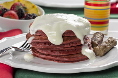 Red Velvet Pancakes