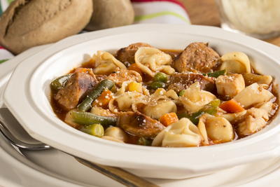 Italian Chicken Tortellini Soup