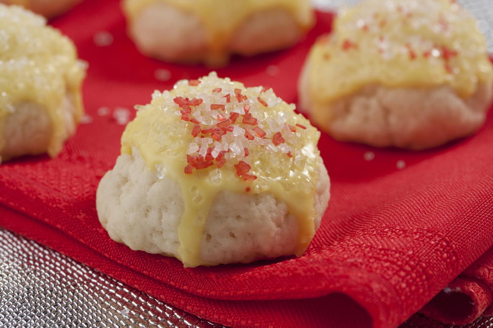 Mrs. Claus' Lemon Cookies | MrFood.com