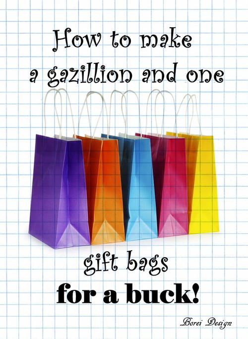 Cheap and Easy Christmas Gift Bags