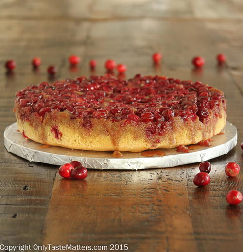 Holiday Cranberry Upside Down Cake