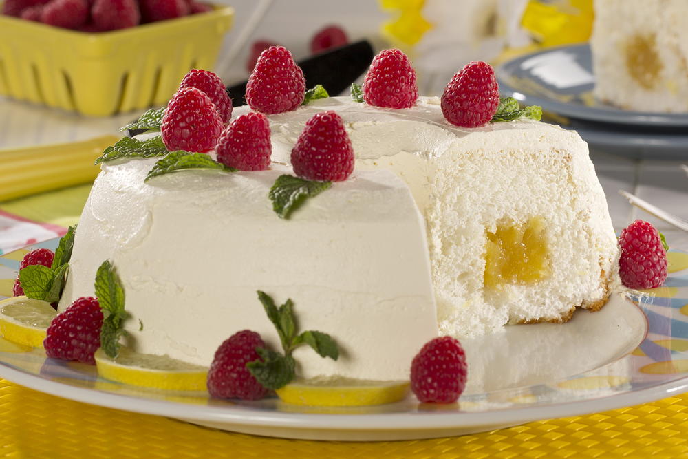 Lemon Chiffon Angel Cake-image