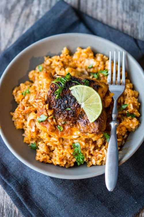 Slow Cooked Southwestern Chicken and Rice