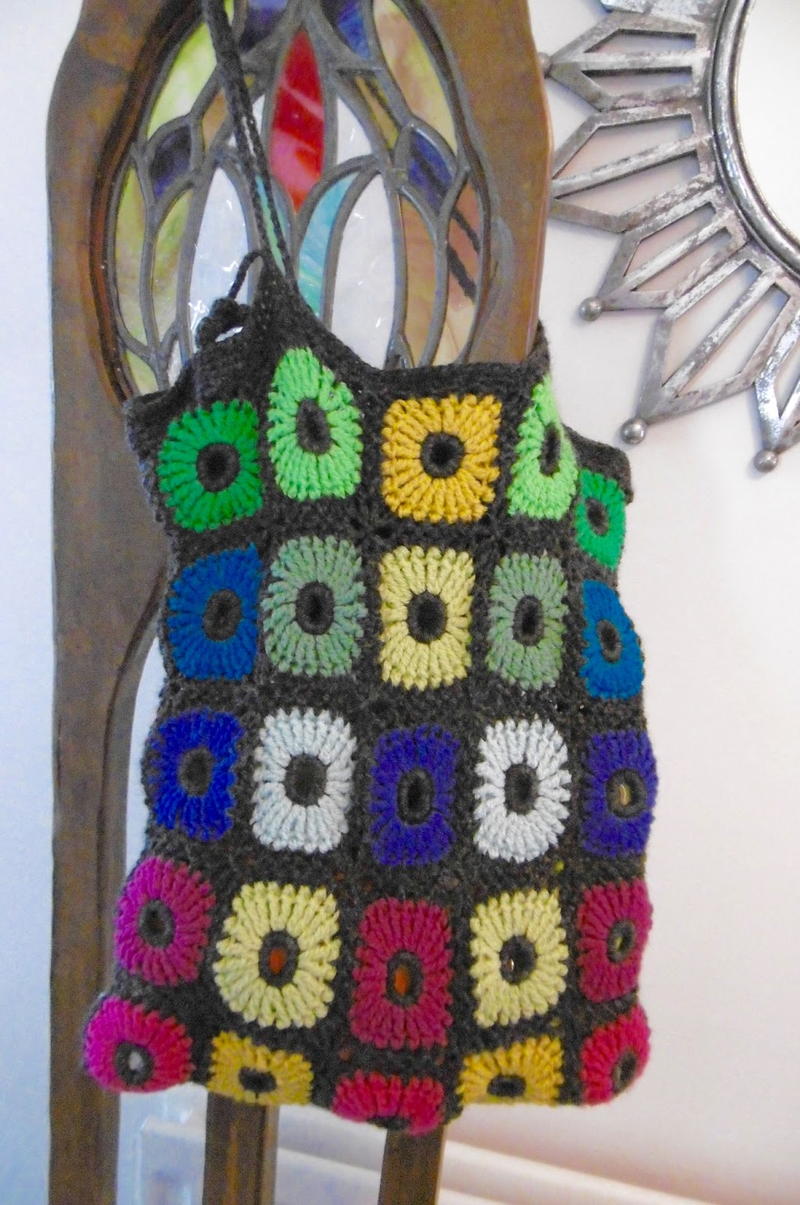 Flower Power Crochet Bag | AllFreeCrochet.com