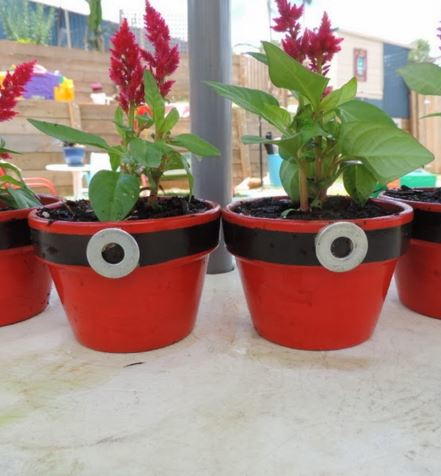 Santa's Flower Pots