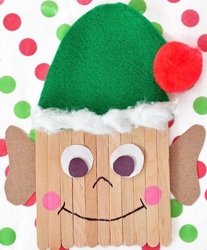 DIY Popsicle Elf Craft - Made To Be A Momma