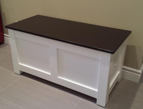 Homemade Entryway Storage Bench