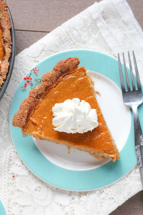Healthier Low-Fat Pumpkin Pie