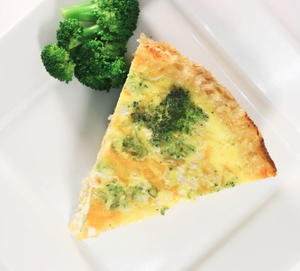 Broccoli and Cheddar Quiche