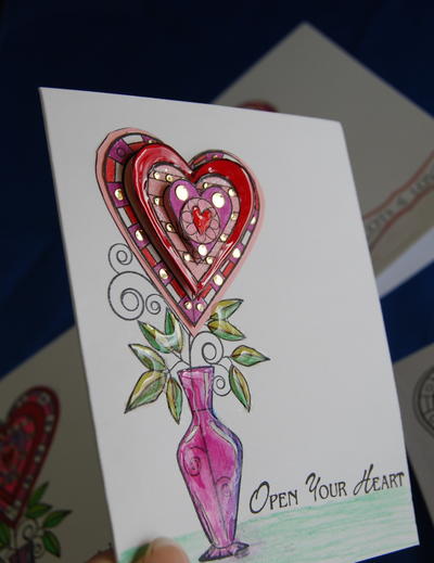 Ravishing Raised Love Valentine's Day Card