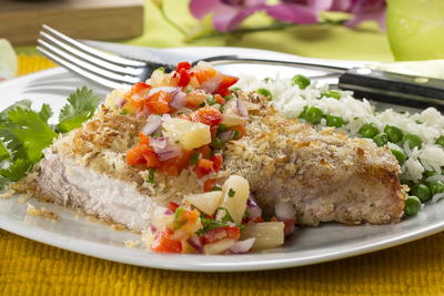 Coconut-Crusted Pork Chops