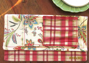 Rustic Checkered Sewn Napkins