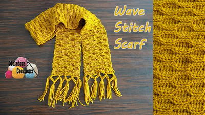Wave Stitch Crochet Scarf Pattern