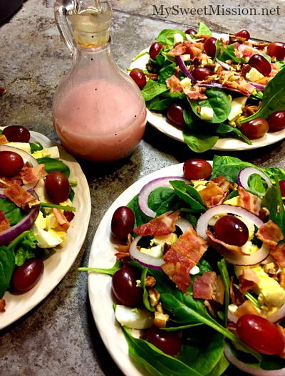 Our Favorite Spinach Salad with Poppy Seed Dressing 