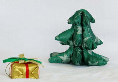 Mini Fabric Christmas Trees