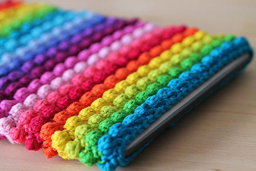 Rainbow Bobble Tablet Sleeve