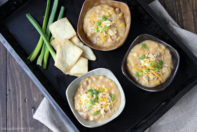 Spicy Sausage and Creamy Corn Soup