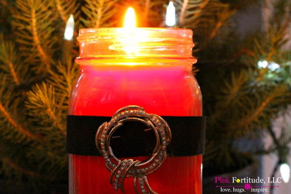 Santa Candle Mason Jar Crafts