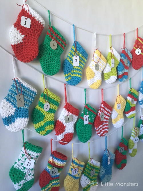 Crochet Stocking Advent Calendar
