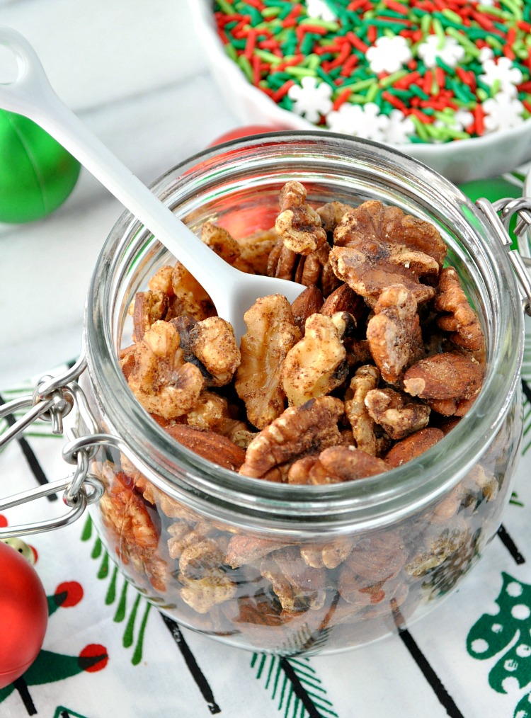Gingerbread Spiced Nuts | FaveHealthyRecipes.com