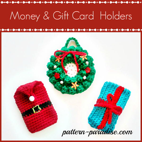 Crazy Cute Crochet Gift Card Holders