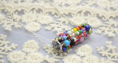 Wonderful Waterwheel Seed Bead Necklace