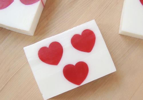 Lovely Hearts DIY Soap