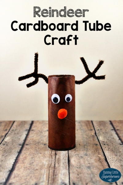 Reindeer Cardboard Tube Craft