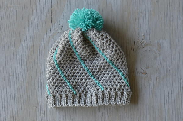 Diagonal Slouchy Hat