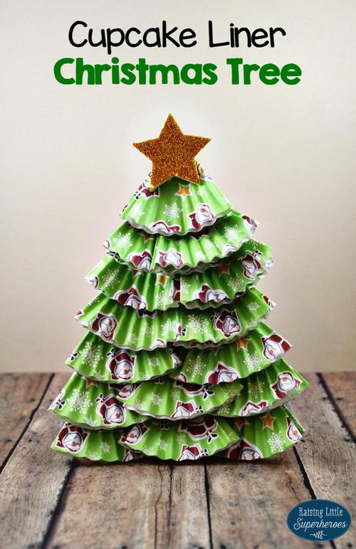 Cupcake Liner Christmas Tree