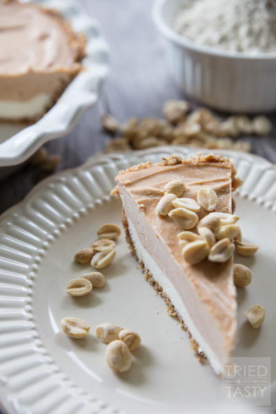 Frozen Peanut Butter & Cream Cheese Pie