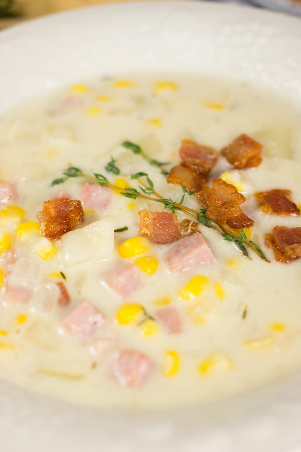 Creamy Ham and Potato Chowder-image