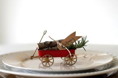 Vintage Wagon Place Cards