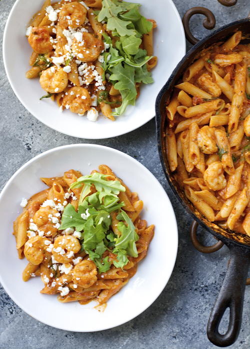 One Pan Shrimp Pasta