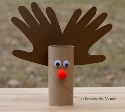 Toilet Paper Roll Reindeer Kid Craft
