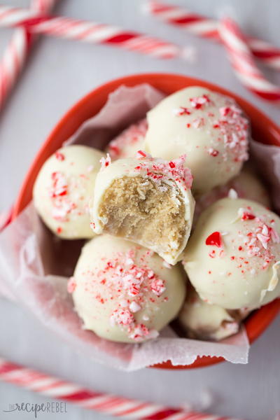 No Bake White Chocolate Peppermint Oreo Truffles