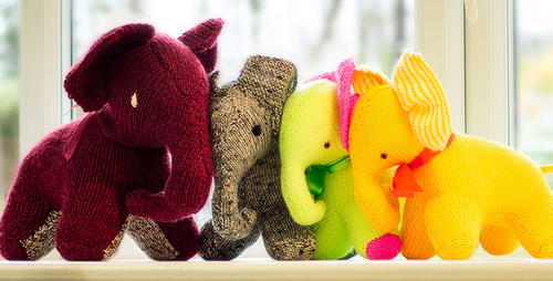 Skanda Vale Hospice Knitted Elephant