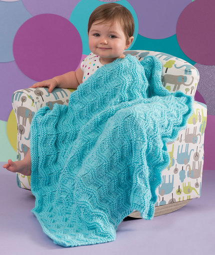 Lazy Wavy Baby Blanket