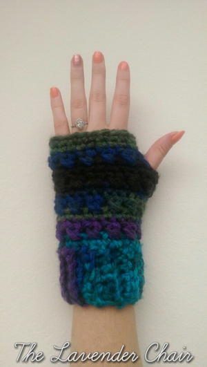 Cross Double Fingerless Gloves