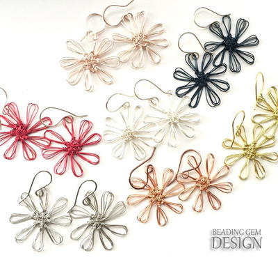Fanciful Flowers Freesia Earrings, Wire Wrap Earring Tutorial Pattern – My  Wired Imagination