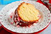 Vanilla Pound Cake with Peppermint Glaze