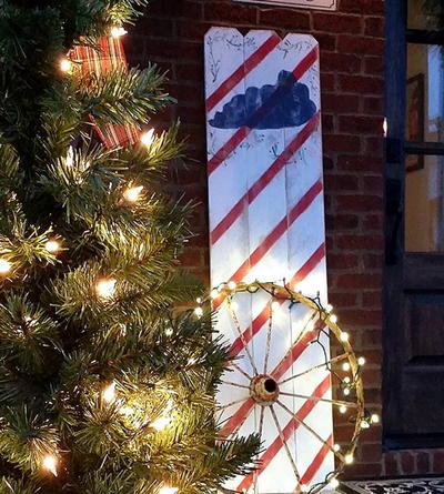 Rustic Candy Cane DIY Wood Sign