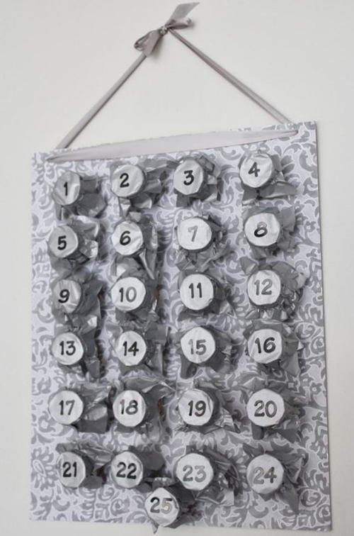 Decorative Toilet Paper Roll Advent Calendar