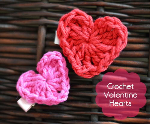 Valentines Day Crochet Hearts