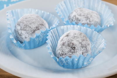 Coconut Walnut Brownie Truffles