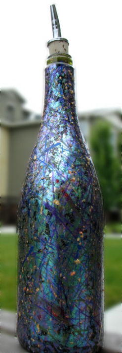 Faux Dichroic Glass Recycled Bottle