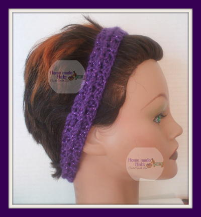 Easy Purple Holiday Headband