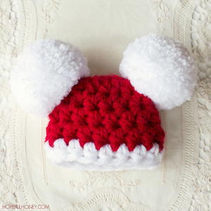 Baby Santa Claus Pompom Hat