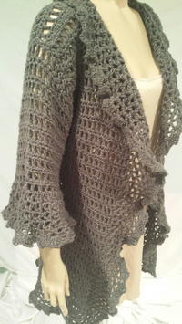 Mermaid Filigree Cardigan | AllFreeCrochet.com